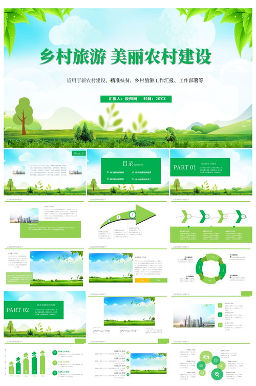 鄉村旅游工作匯報工作部署ppt模板 ppt